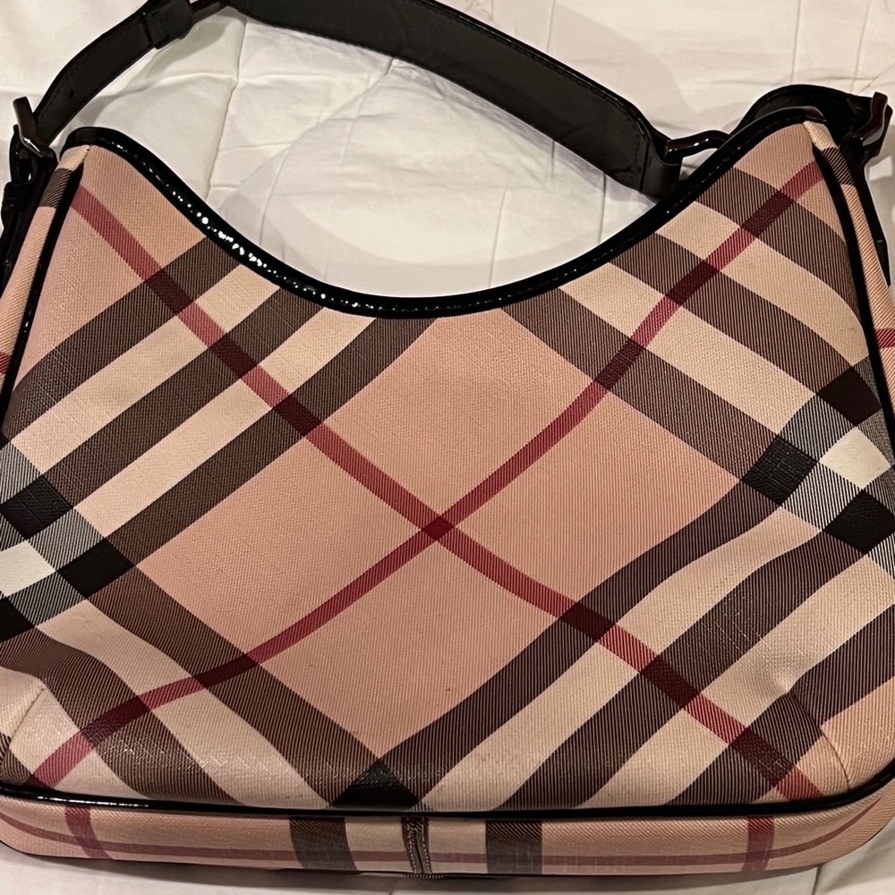 Authentic Burberry Hobo shoulder bag nova check/black